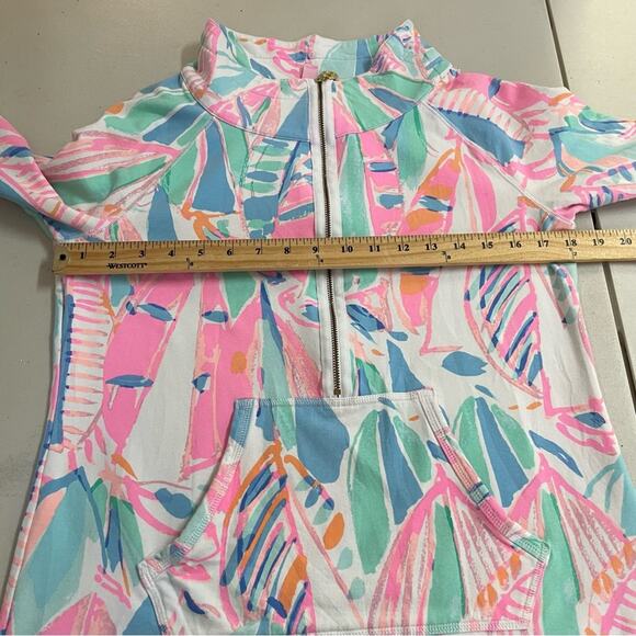 Lily Pulitzer Skipper Pullover Out To Sea quarter zip athletic jacket Medium - Picture 11 of 11